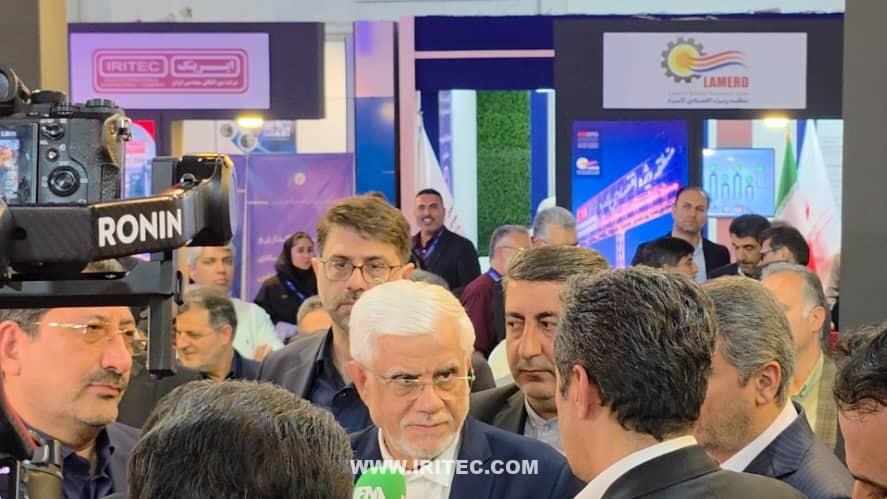 بازدید مقامات عالی‌رتبه از غرفه مشترک ایمیدرو و ایریتک در نمایشگاه ایران اکسپو